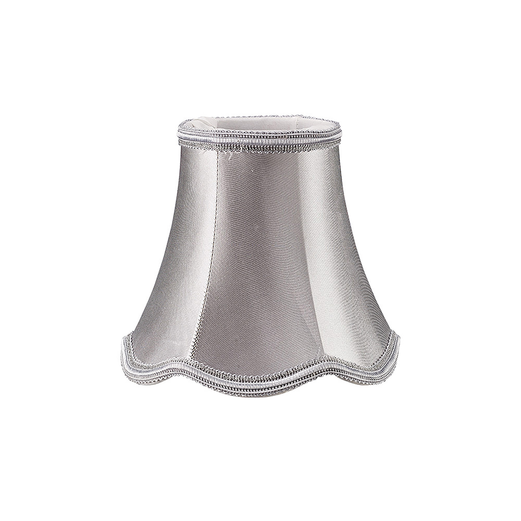 ILS10614  Onida 13cm Clip-On Fabric Shade Silver